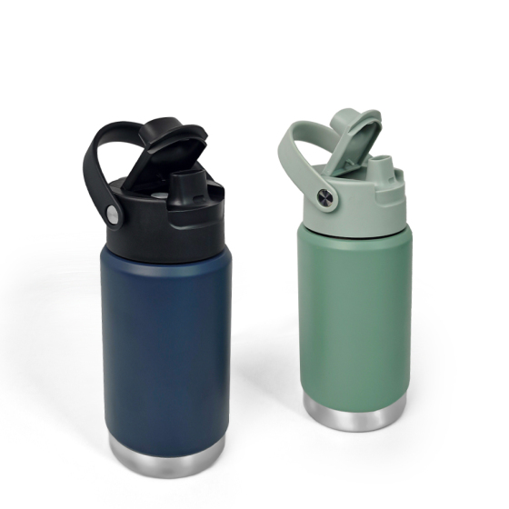 350ML double wall stainless steel kids water bottle with handle