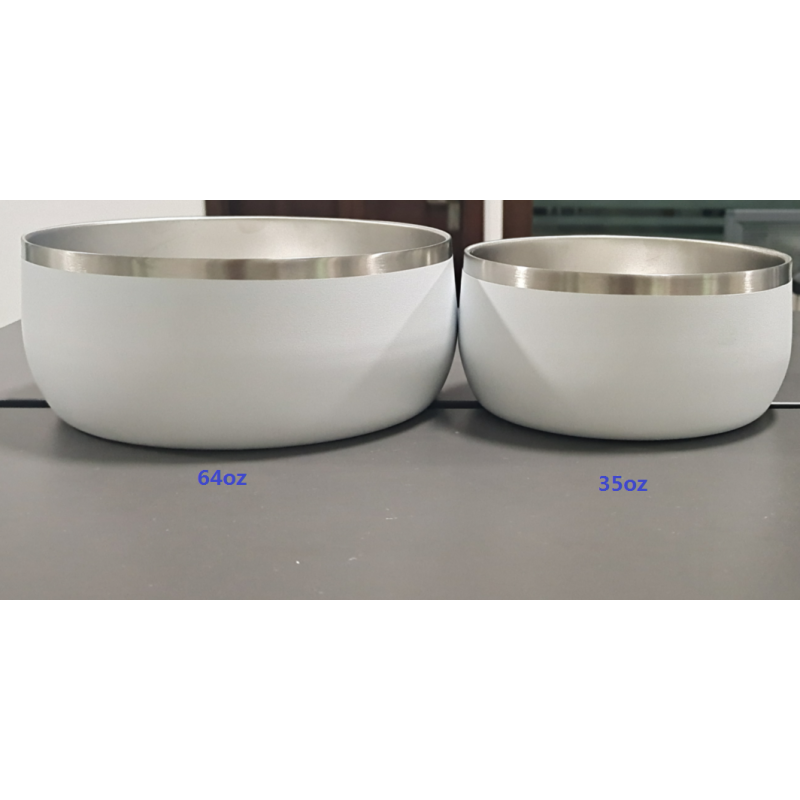 32oz/ 64oz double wall Pet bowl