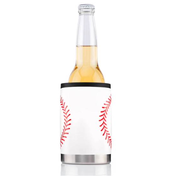 12oz double wall vacuum can cooler with dual lid