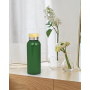 500ML stainless steel double wall bottle with bamboo lid