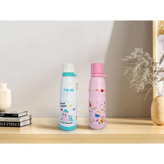 500ML double wall stainless steel cartoon water bottle