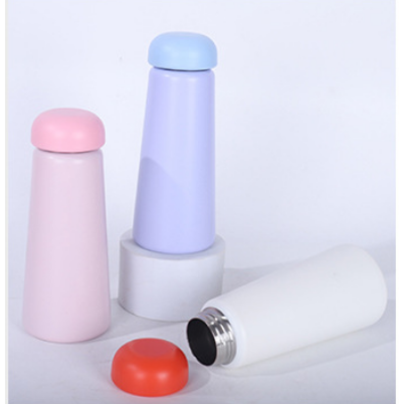 400ML/700ML  cute and exquisite double wall stainless steel bottle with Mushroom-shaped