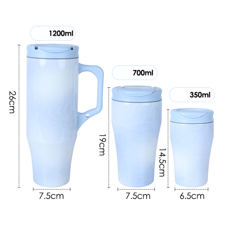 350ML/750ML/1200ML double wall stainless steel mug