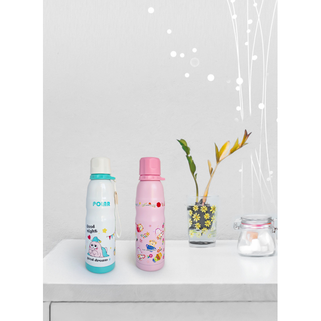 500ML double wall stainless steel cartoon water bottle