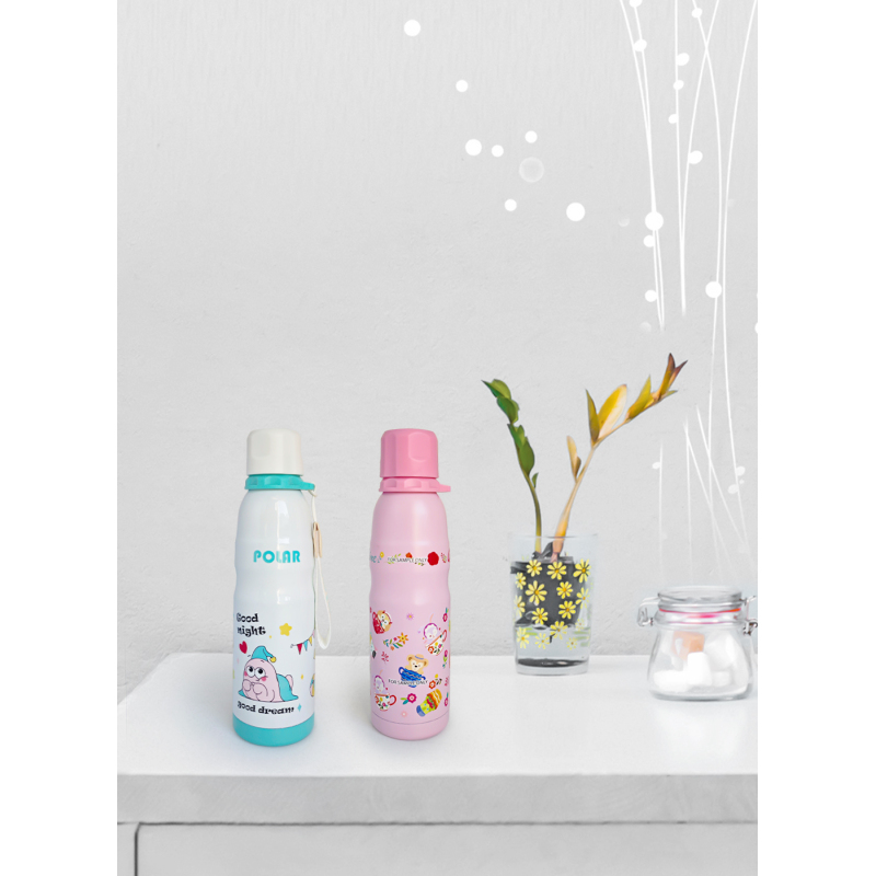 500ML double wall stainless steel cartoon water bottle