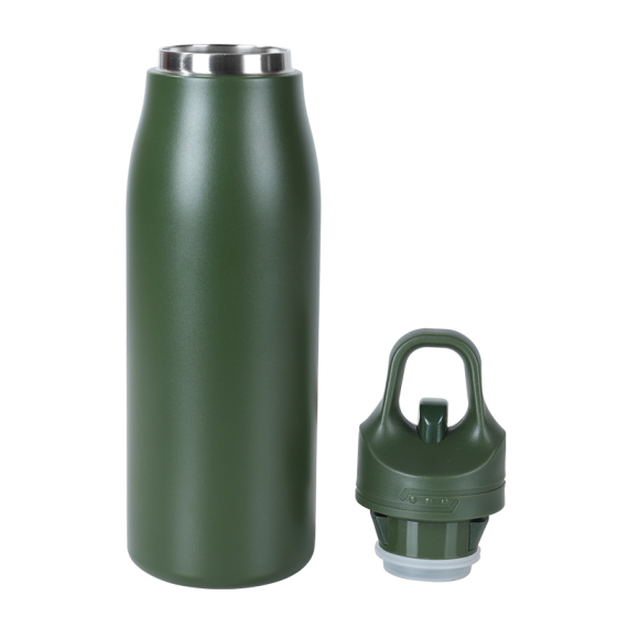 500ml double wall water bottle with one touch flip lid