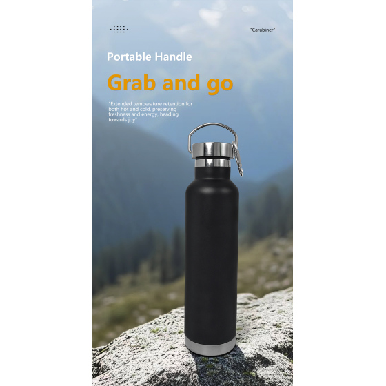 750ML double wall stainless steel outdoor water bottle