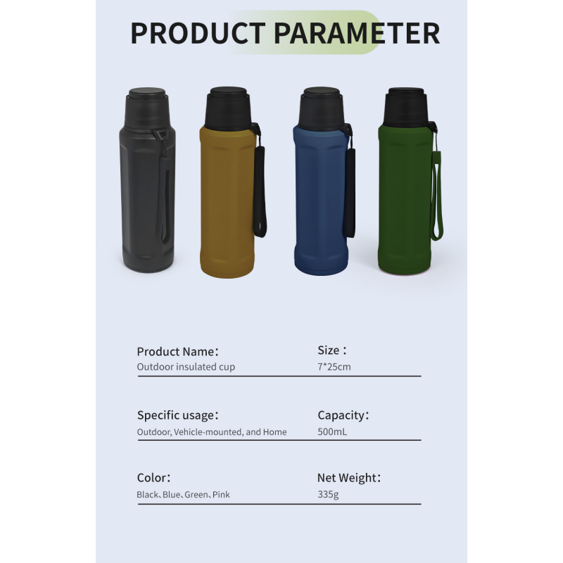 500ml Outdoor Stainless Steel Water Bottle