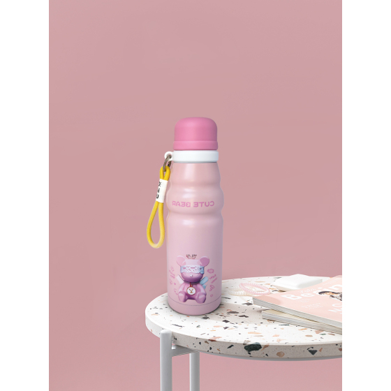 500ml double wall stainless steel cute water bottle
