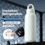 500ml double wall water bottle with one touch flip lid