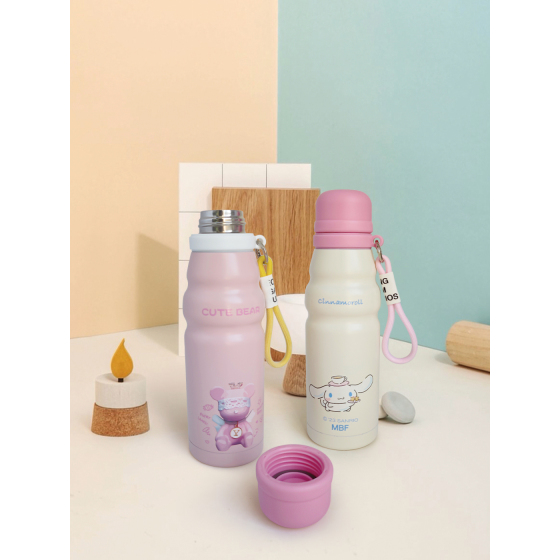 500ml double wall stainless steel cute water bottle
