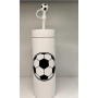 400ML double wall stainless steel mug with straw