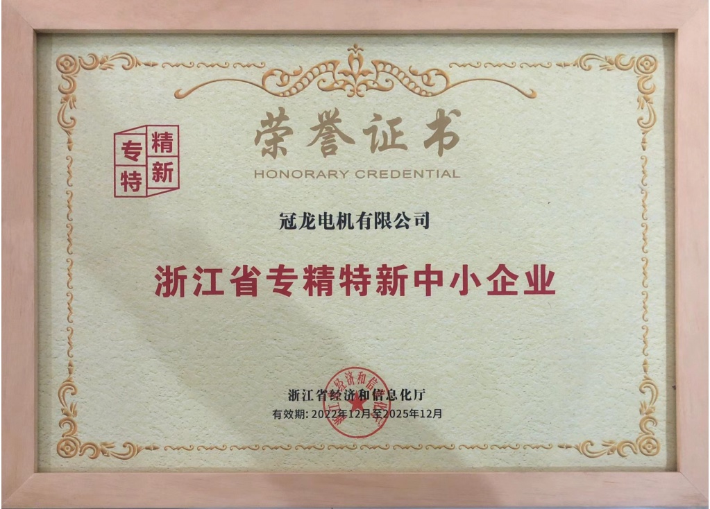 冠龙电机：专精特新，迈向未来的创新之路