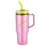 BPA Free Large Capacity Plastic Coffee Travel Mug 40oz Plastic Tumbler With Handle