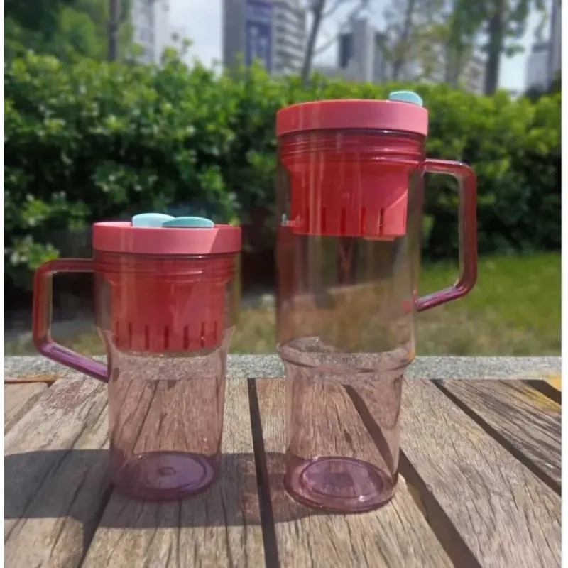 New 600ml 1200ml Trek Tumbler  40oz Plastic Tumbler With Handle And Straw BPA free Cold Cups