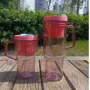 New 600ml 1200ml Trek Tumbler  40oz Plastic Tumbler With Handle And Straw BPA free Cold Cups