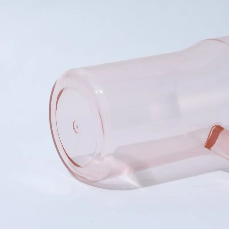 large capacity 40oz plastic clear cup with handle car straw cup with strainer dual drink bottle