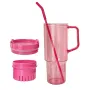 Factory Directly Customized 40oz Plastic Water Bottle BPA Free Car Cup with Handle and Straw Coffee Beer Mug Daily Use