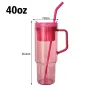 Factory Directly Customized 40oz Plastic Water Bottle BPA Free Car Cup with Handle and Straw Coffee Beer Mug Daily Use