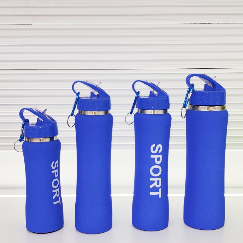 Custom Logo Waist shape Vacuum Flask Water Bottle 304 Inside Stainless Steel Double Wall Sport Water Bottle