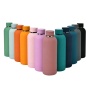 Wholesale 500/750ml Rubber Paint Tumbler Custom 304 Stainless steel Insulated Vacuum Cup Water Bottle Flask Travel Drink Bottle