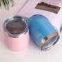 Vacuum Metal Egg Tumbler Mug Custom Coating 304 Stainless Steel Insulated Tumbler Wine Cup with Straw 12oz wine tumbler with lid