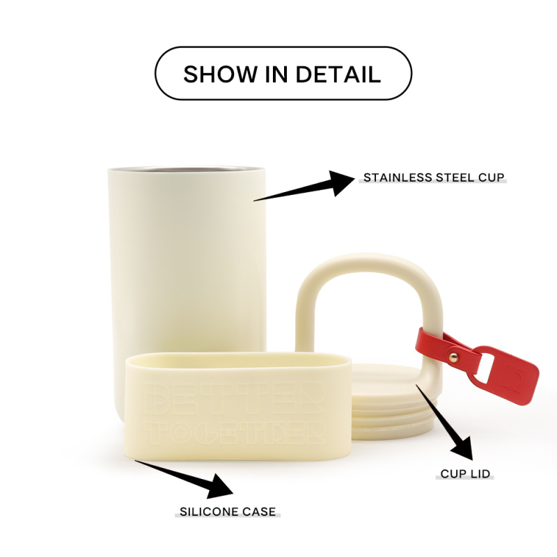 New Design Customized Gift Bottle 400ml Thermal Water Bottle Thermal Coffee Bottle With Handle
