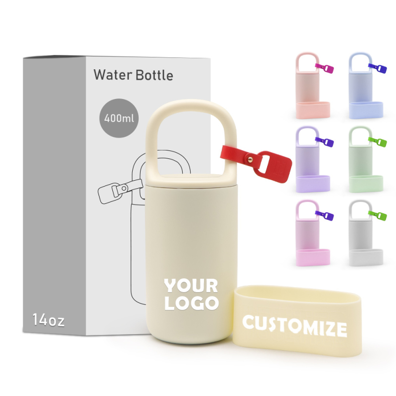 New Design Customized Gift Bottle 400ml Thermal Water Bottle Thermal Coffee Bottle With Handle