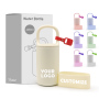 New Design Customized Gift Bottle 400ml Thermal Water Bottle Thermal Coffee Bottle With Handle
