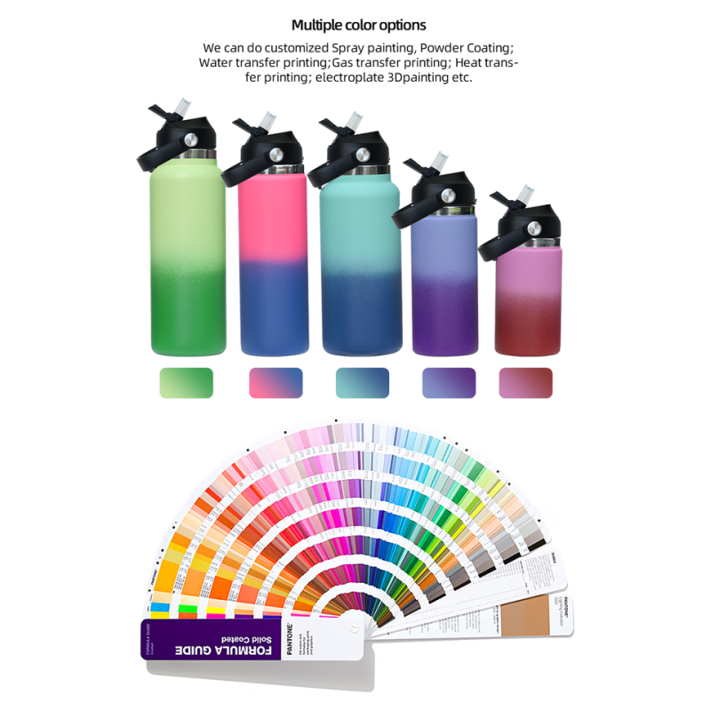 Custom Logo multi size aquaflask tumbler 32oz 40oz stainless steel double wall insulated vacuum flask gym sports water bottle