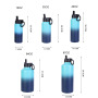 Custom Logo multi size aquaflask tumbler 32oz 40oz stainless steel double wall insulated vacuum flask gym sports water bottle