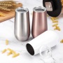 Wholesale 180ml Insulated Wine Champagne Flutes Cup Double Wall 18/8 Stainless Steel 6oz Wine Tumbler with Lid BPA free