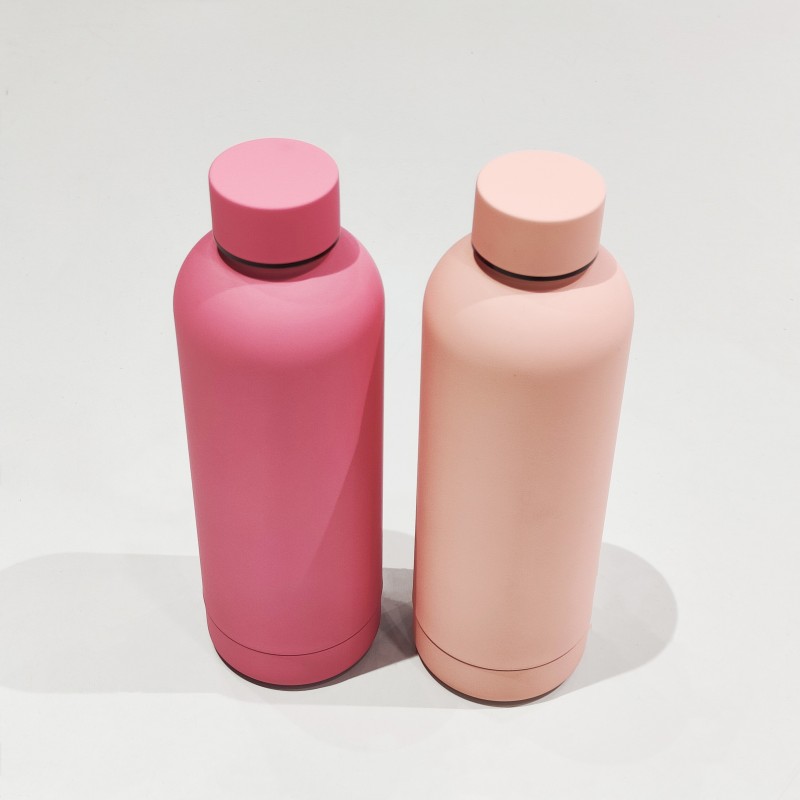 Custom Big Mouth Color Painting Powder Coating High Quality Sports Water Bottle Double Wall Stainless Steel Vacuum Flask