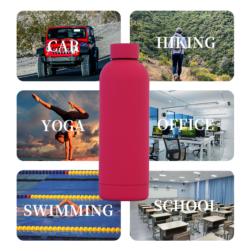 Wholesale Custom Logo Double Wall Vacuum Flask 500ml 750ml Standard Mouth Insulated Drink Sport Stainless Steel Water Bottle