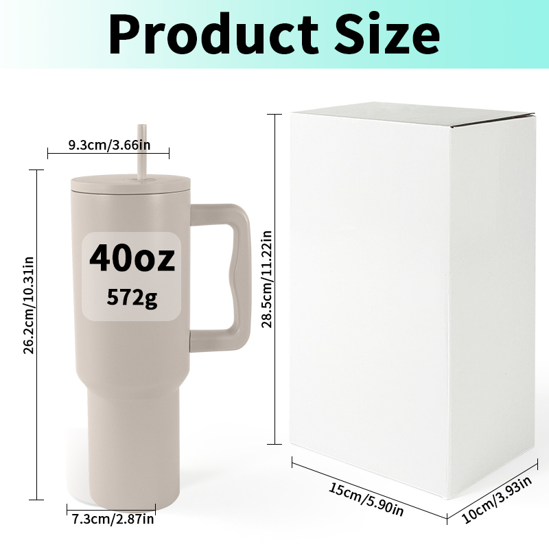 Customized Logo New Type 40oz  Powder Coated Multi Colors Water Bottles Stainless Steel Car Tumblers With Handle and Straws