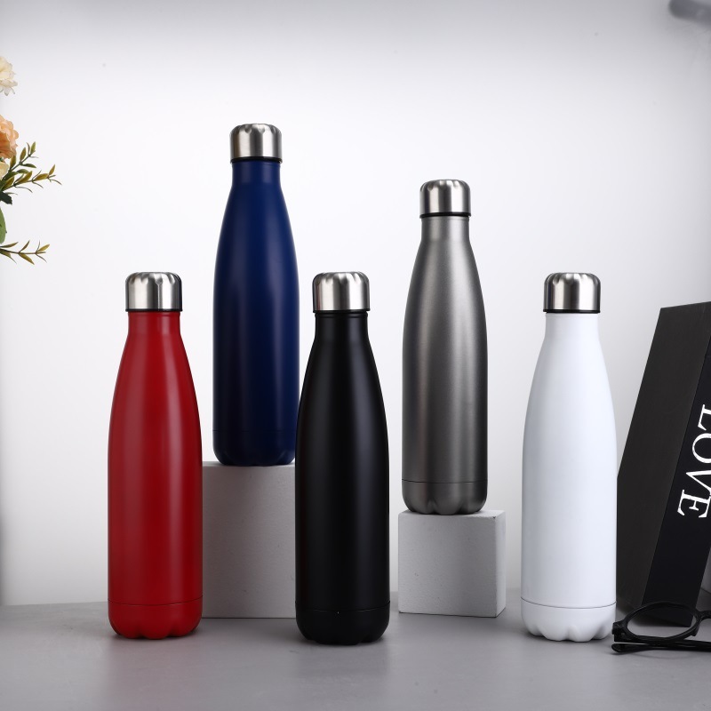 Customized 20oz Portable Thermal Mug Washable Small Mouth Bottle Coke Bottle Car Mug Stainless Steel Insulated Shaped Mug