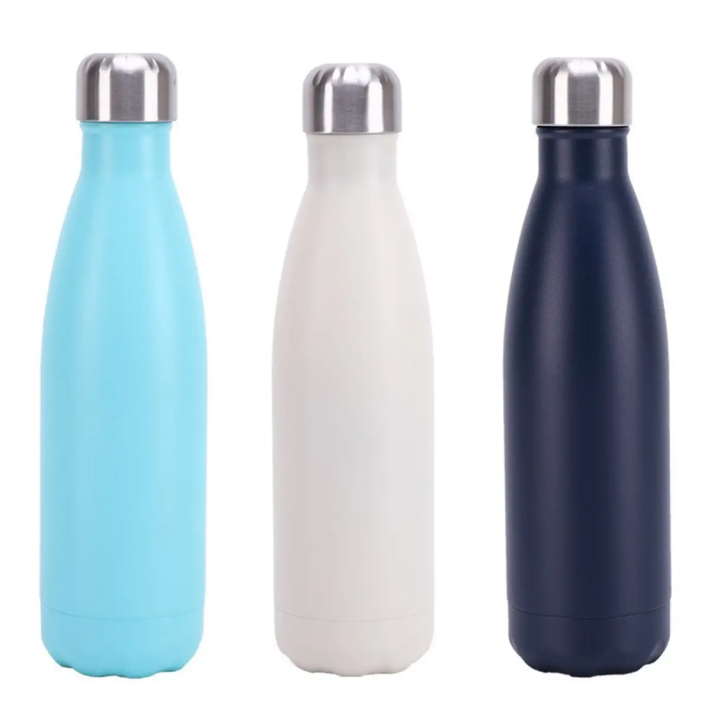 Customized 20oz Portable Thermal Mug Washable Small Mouth Bottle Coke Bottle Car Mug Stainless Steel Insulated Shaped Mug