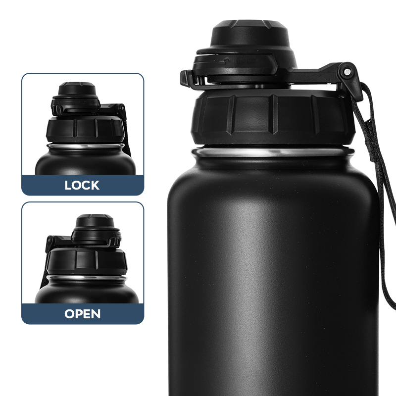 40 oz 2 in 1 Double Wall Stainless Steel Drinking Insulated Dog Water Bottle with Storage Case