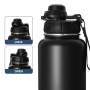 40 oz 2 in 1 Double Wall Stainless Steel Drinking Insulated Dog Water Bottle with Storage Case