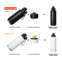 40 oz 2 in 1 Double Wall Stainless Steel Drinking Insulated Dog Water Bottle with Storage Case