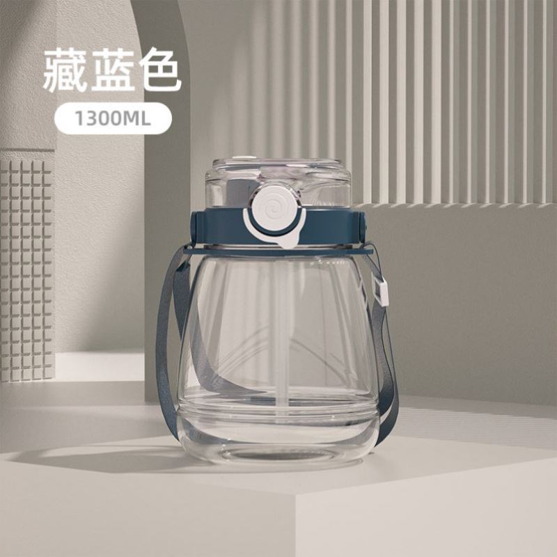 Zogifts Cartoon Sticker Portable Summer Travel Portable Plastic Water Bottle With Handle And Straw Custom logo Shoulder Strap