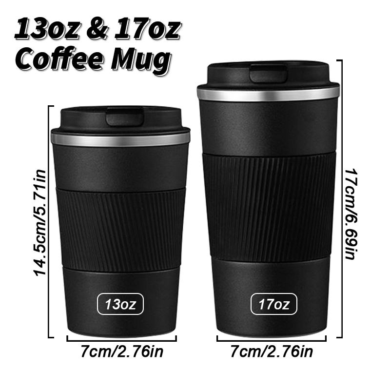Custom logo 380ml 510ml Eco-friendly Vacuum Insulated Reusable Double Wall Stainless Steel Travel Coke Coffee Mug cups