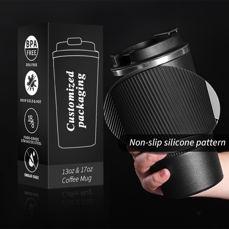 Custom logo 380ml 510ml Eco-friendly Vacuum Insulated Reusable Double Wall Stainless Steel Travel Coke Coffee Mug cups
