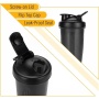 Promotional Gifts Protein Shaker Bottle Gym 600ml Leak Proof Bpa Free Plastic Shaker Cup with Stainless Whisk Ball