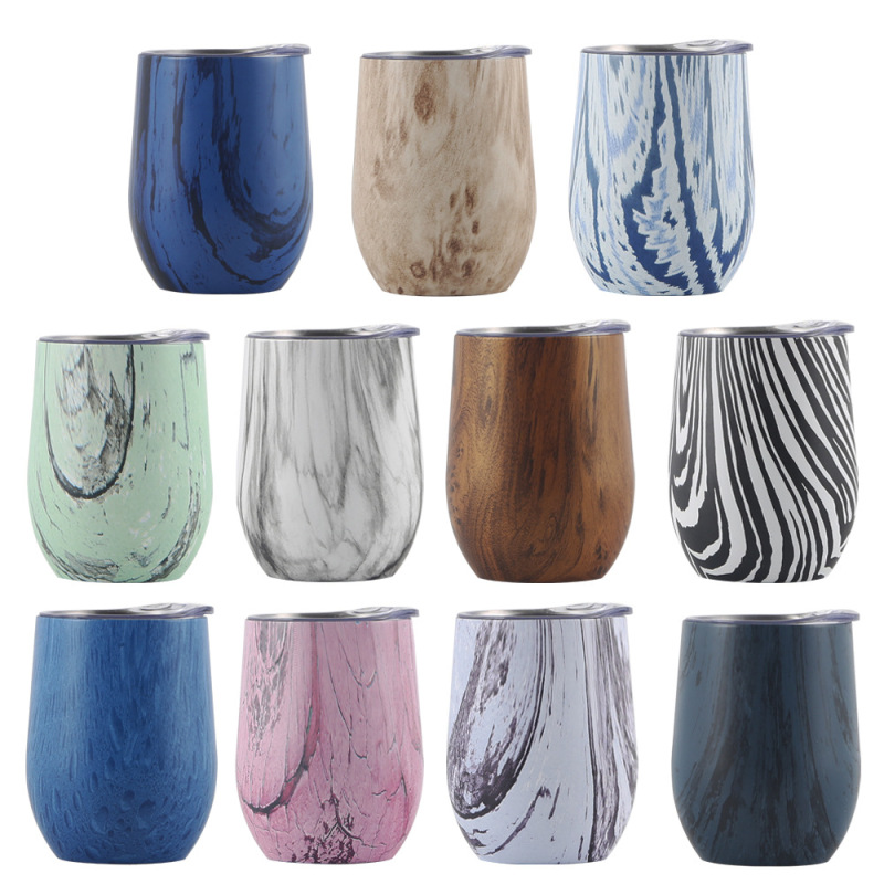 Wholesale 12oz Small Stainless Steel Insulated Egg Wine Cup Mug Vacuum Kids Tumbler