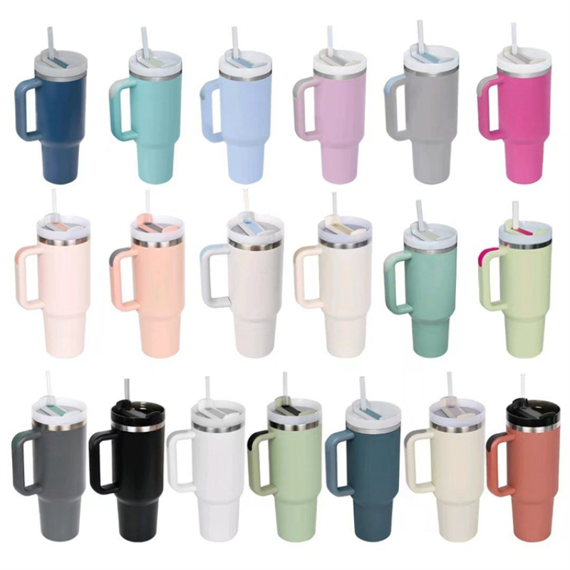 Hot Sale Double Walled Insulated 40oz Tumbler High Quality Custom Cups With Handle