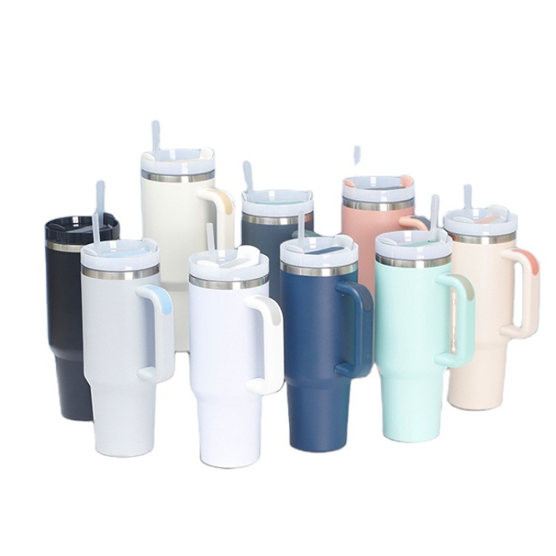 Hot Sale Double Walled Insulated 40oz Tumbler High Quality Custom Cups With Handle