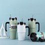Ice Bar 304 Stainless Steel Thermal Insulated Cold Tumbler Mug Car Portable 890ml Water Vacuum Cup With Handle