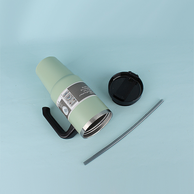 Ice Bar 304 Stainless Steel Thermal Insulated Cold Tumbler Mug Car Portable 890ml Water Vacuum Cup With Handle