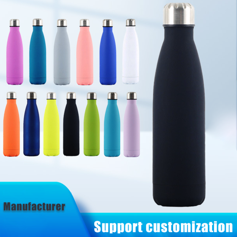 Water Bottle 16 oz Stainless Steel Sports Coke Bottle Insulated Water Cup Custom Logo Insulated Thermal Vacuum Flask Sport